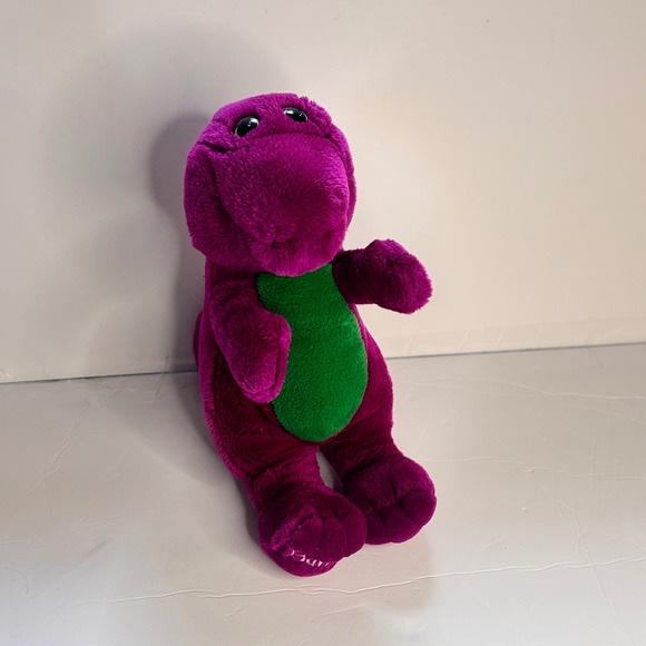 Barney Other - Vintage Barney Dinosaur Plush 12" Stuffed Animal Purple Green 90s Toy Stuffed
